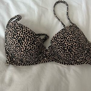 animal print bikini top